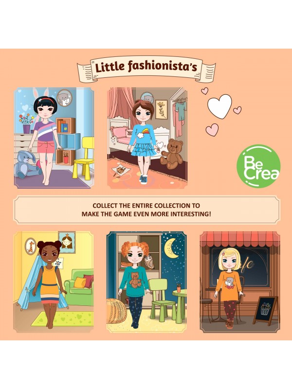 Magnetic Dress-Up Doll "Little Fashionista`s" - Michelle BeCrea - 7