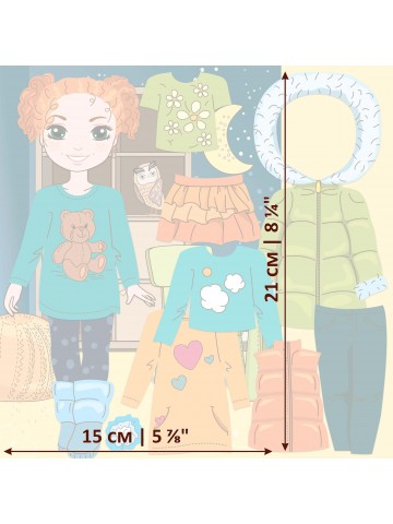 Магнитная кукла-модель "Маленькие модницы" - Olivia BeCrea - 3
