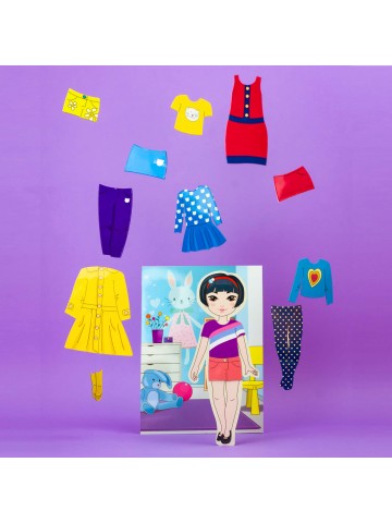 Magnetic Dress-Up Doll "Little Fashionista`s" - Mia BeCrea - 4