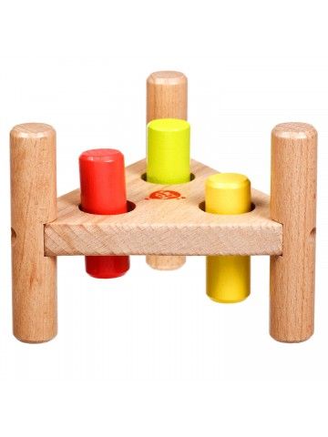 Apgrieztās naglas trīsstūris - Attīstošās koka rotaļlieta Lucy&Leo Lucy&Leo - 3