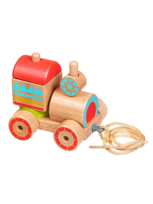 Velkamā rotaļlieta – sorteris vilcieniņš - Attīstošās koka rotaļlieta Lucy&Leo Lucy&Leo - 1