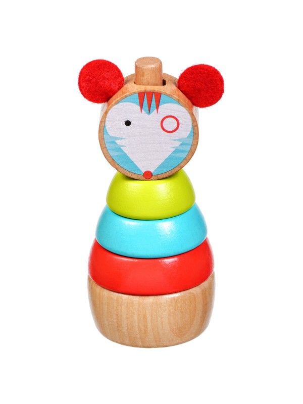 Mouse Pyramid - educational wood toys Lucy&Leo Lucy&Leo - 1