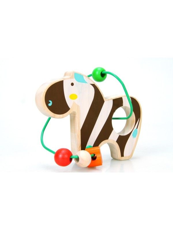 Labyrinth of beads Zebra - educational wood toys Lucy&Leo Lucy&Leo - 1
