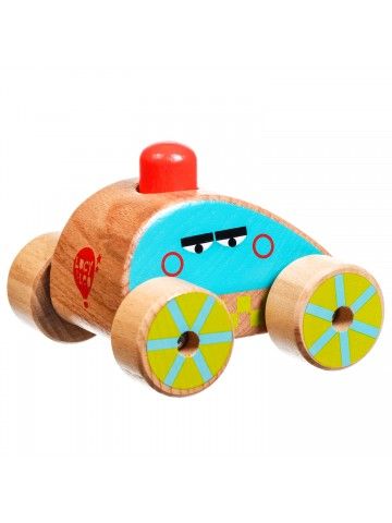 Mašīna – pīkstulis - Attīstošās koka rotaļlieta Lucy&Leo - 3